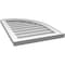 Ekena Millwork Quarter Round Top Right Surface Mount PVC Gable Vent w/ 2"W x 2"P Brickmould Sill Frame, 18"W x 26"H GVPQR18X2603SN - alternate 5